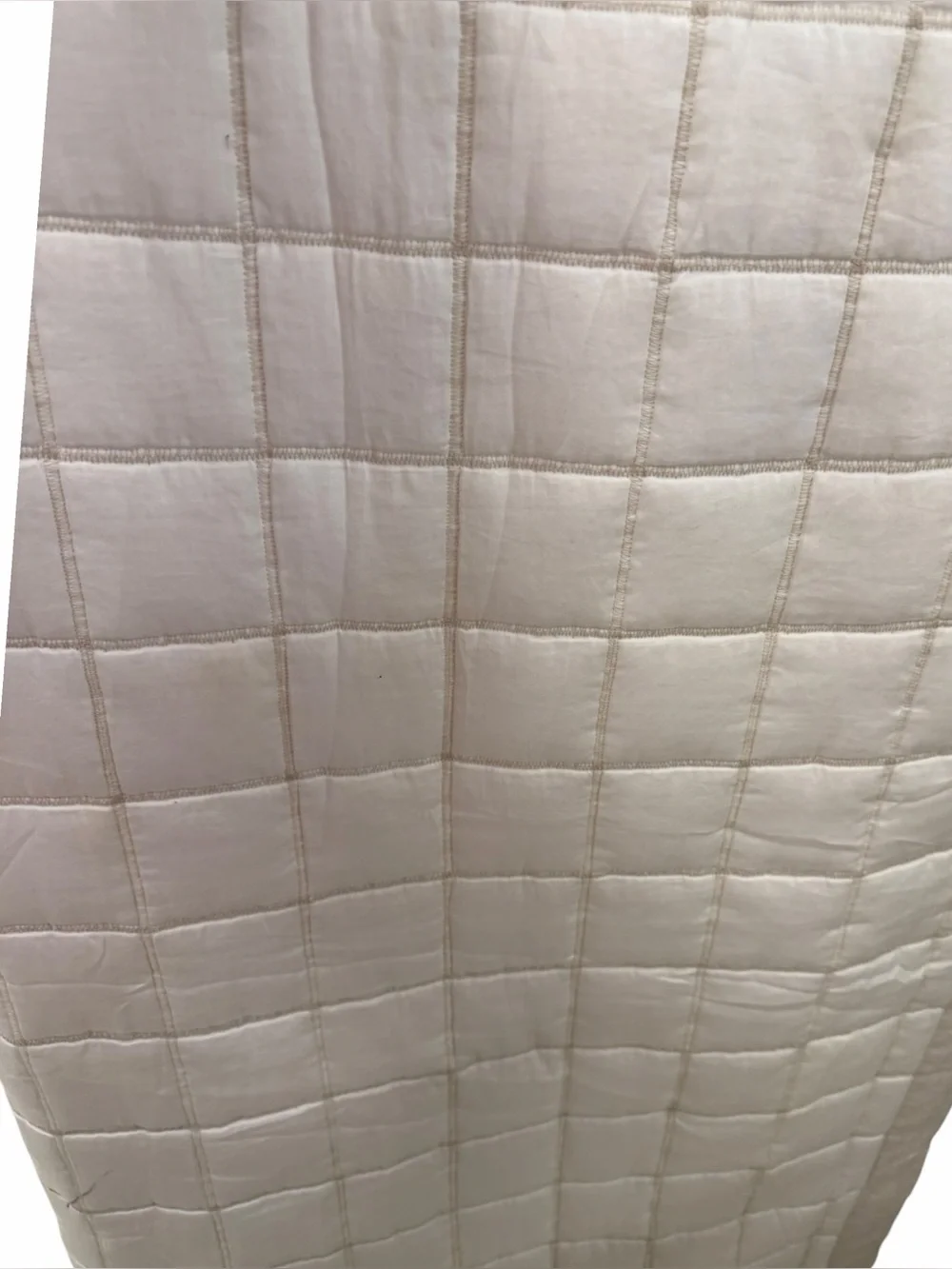 Macy‘s Hotel Collection Waffle Weave Queen Quilted quilt Linen Cotton White